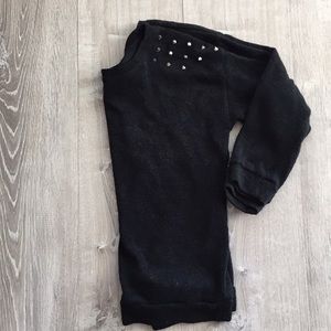 Black sweater studded